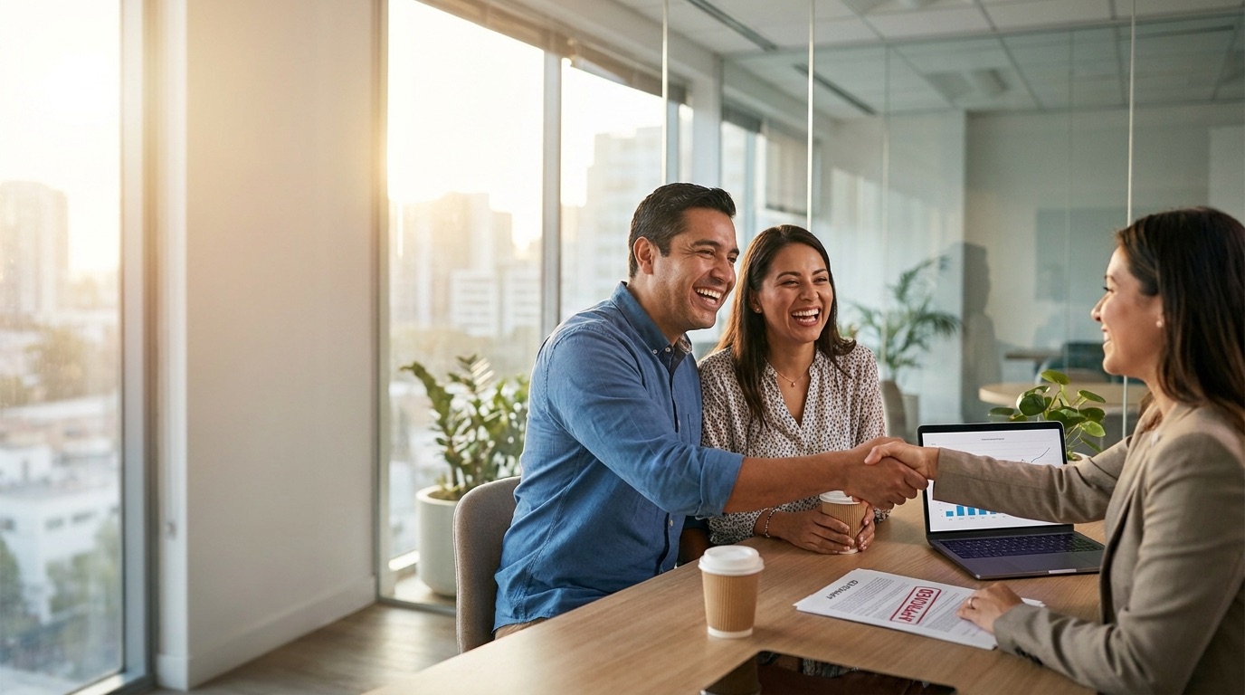 Couple approved for their loan
